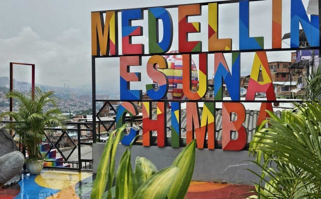 Urban photography corner Chimba in Medellin, with perfect light near the Hotel 23